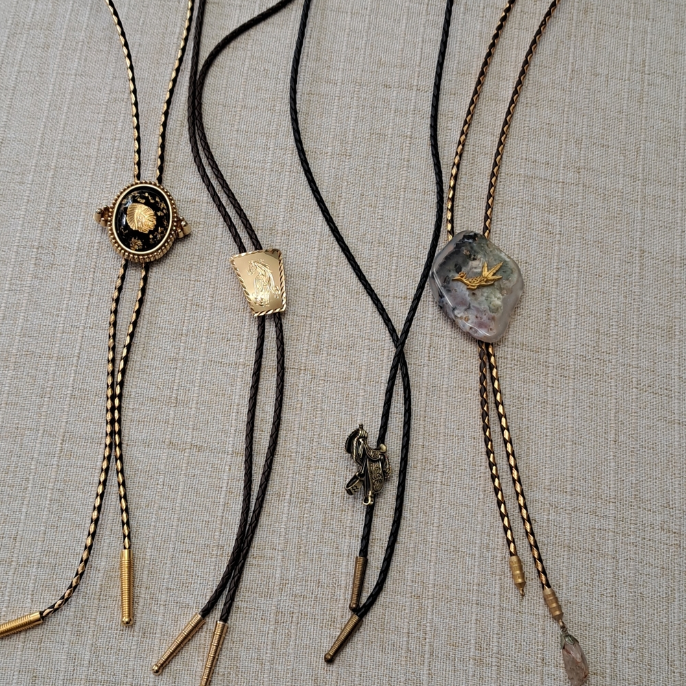 Lot Of 4 Bolo Ties